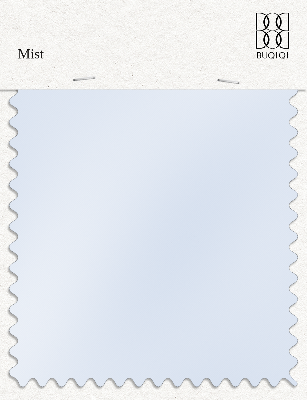 BUQIQI  Fabric Color Swatches -Mist