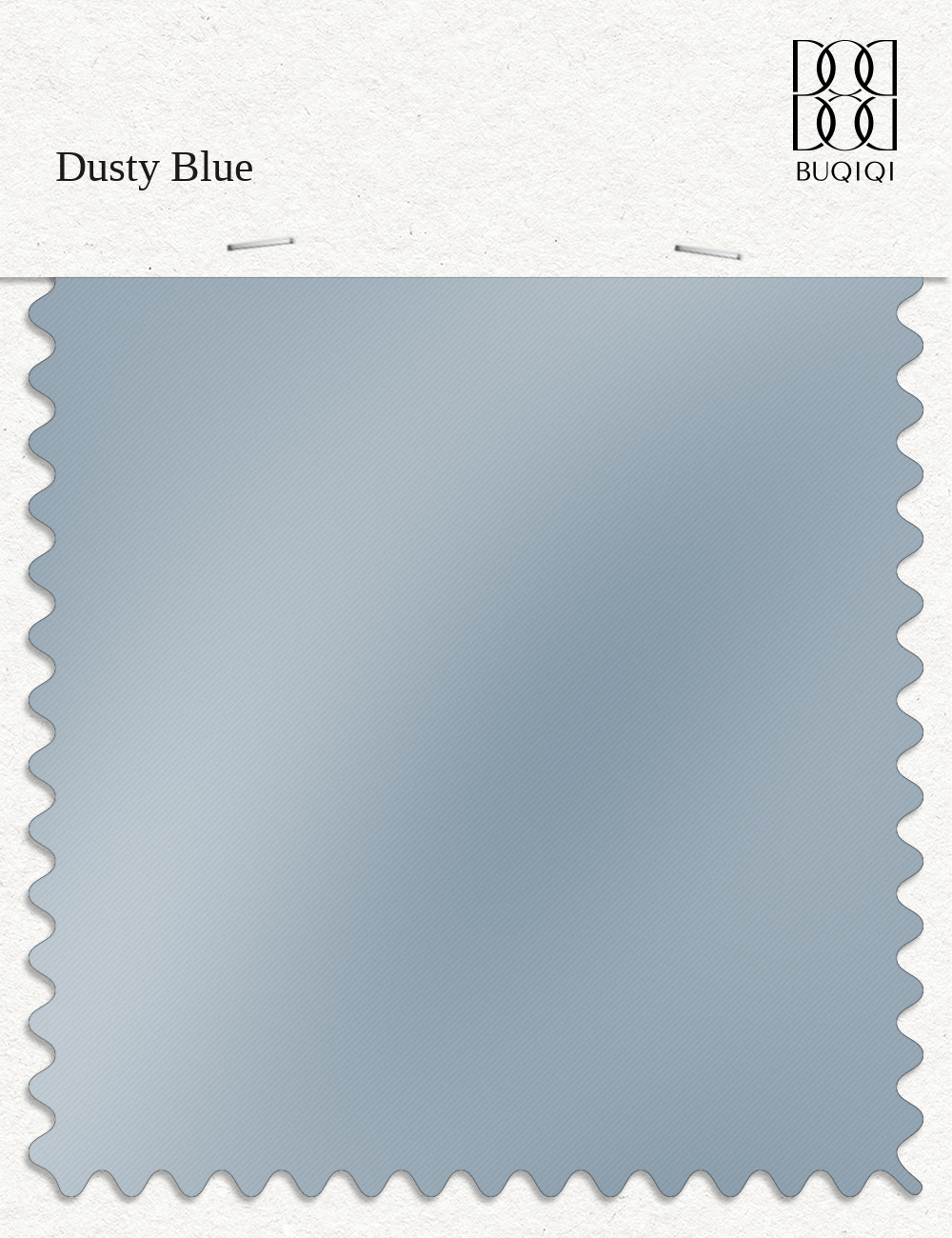 BUQIQI  Fabric Color Swatches -Dusty Blue