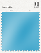 BUQIQI  Fabric Color Swatches -Peacock Blue