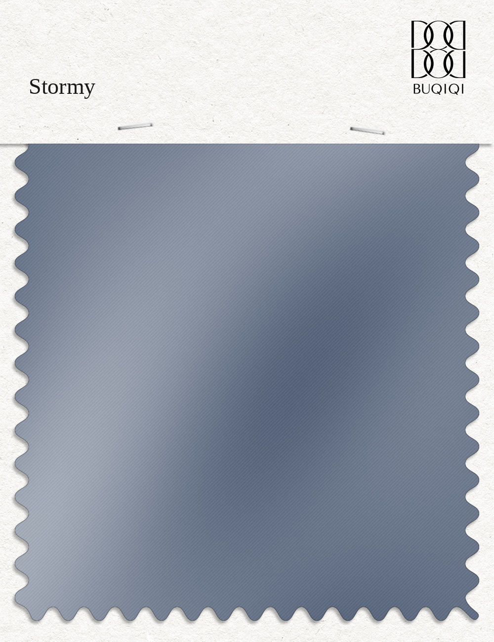 BUQIQI  Fabric Color Swatches -Stormy