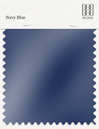 BUQIQI  Fabric Color Swatches -Navy Blue