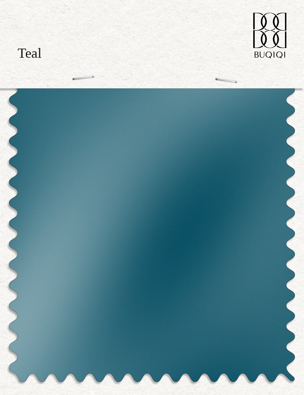 BUQIQI  Fabric Color Swatches -Teal