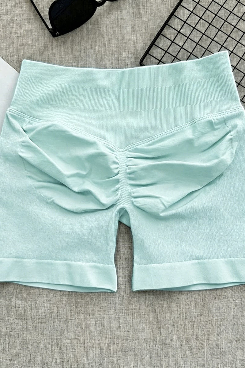 High Waist Ruched Butt Lift Anti Chafing Safety Shorts