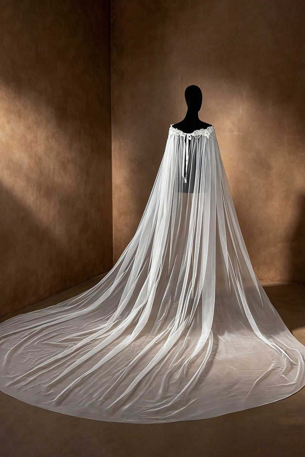 Lace Floral Tulle Bridal Cape Wedding Shoulder Cloak