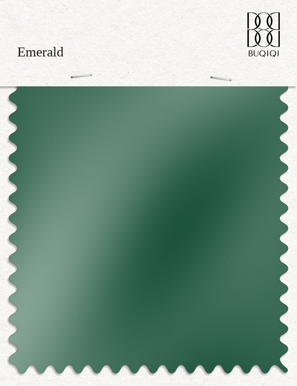 BUQIQI  Fabric Color Swatches -Emerald