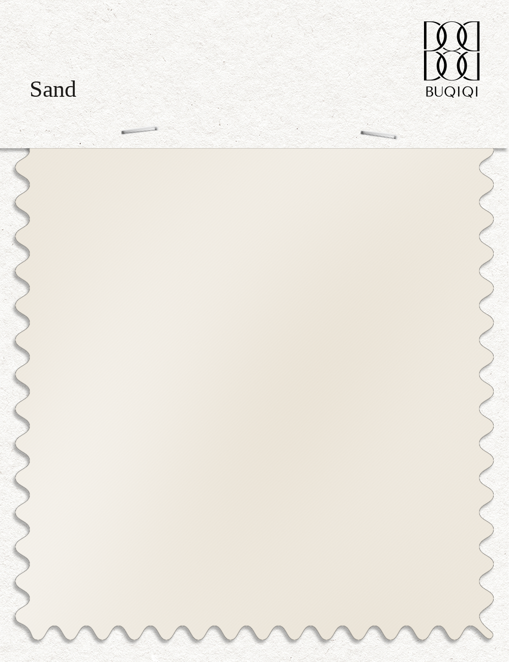 BUQIQI  Fabric Color Swatches -Sand
