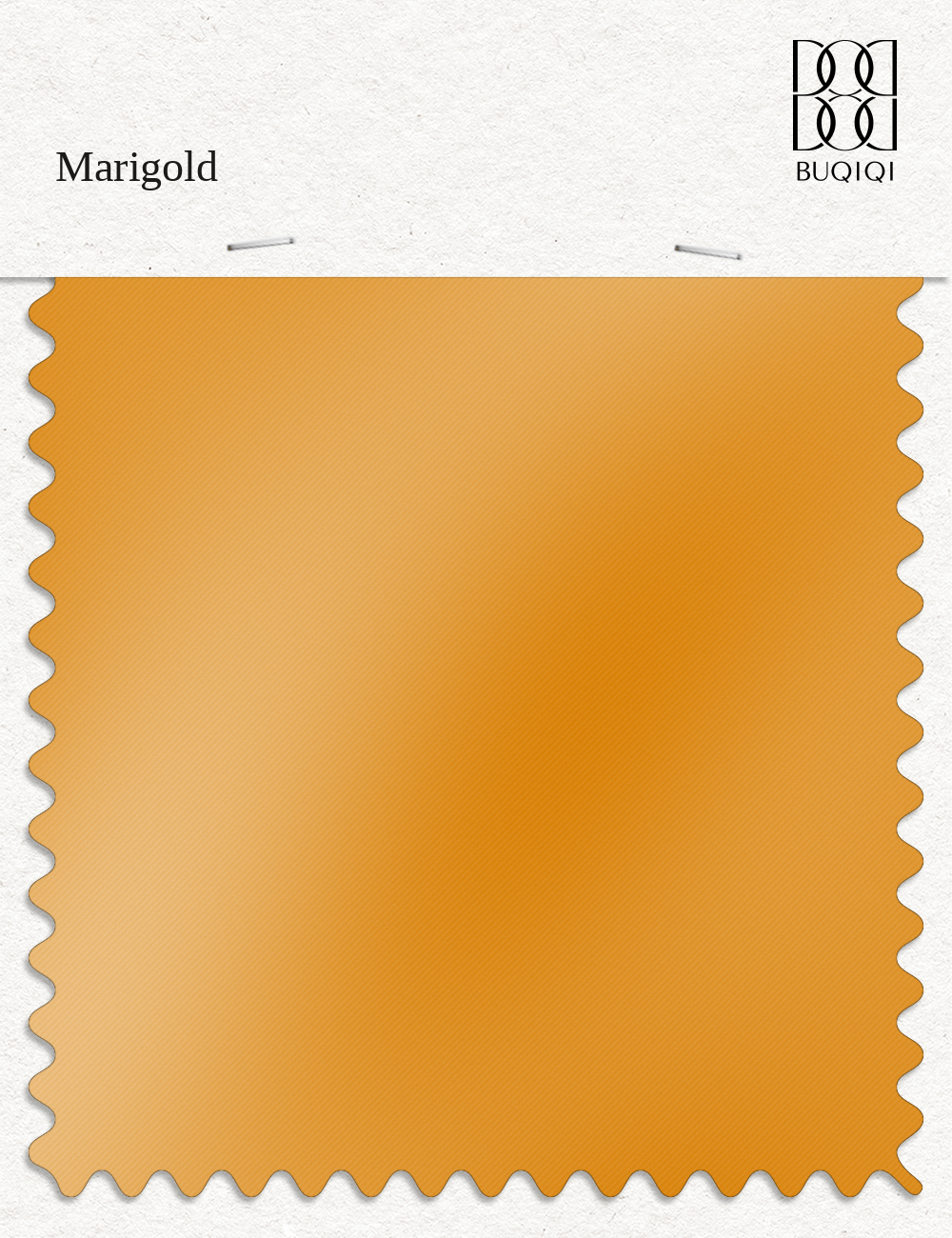 BUQIQI  Fabric Color Swatches -Marigold