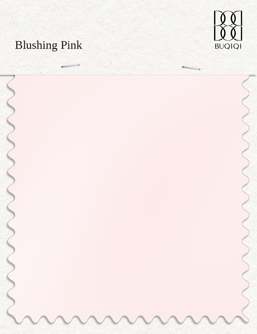 BUQIQI  Fabric Color Swatches -Blushing Pink