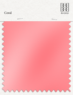 BUQIQI  Fabric Color Swatches -Coral