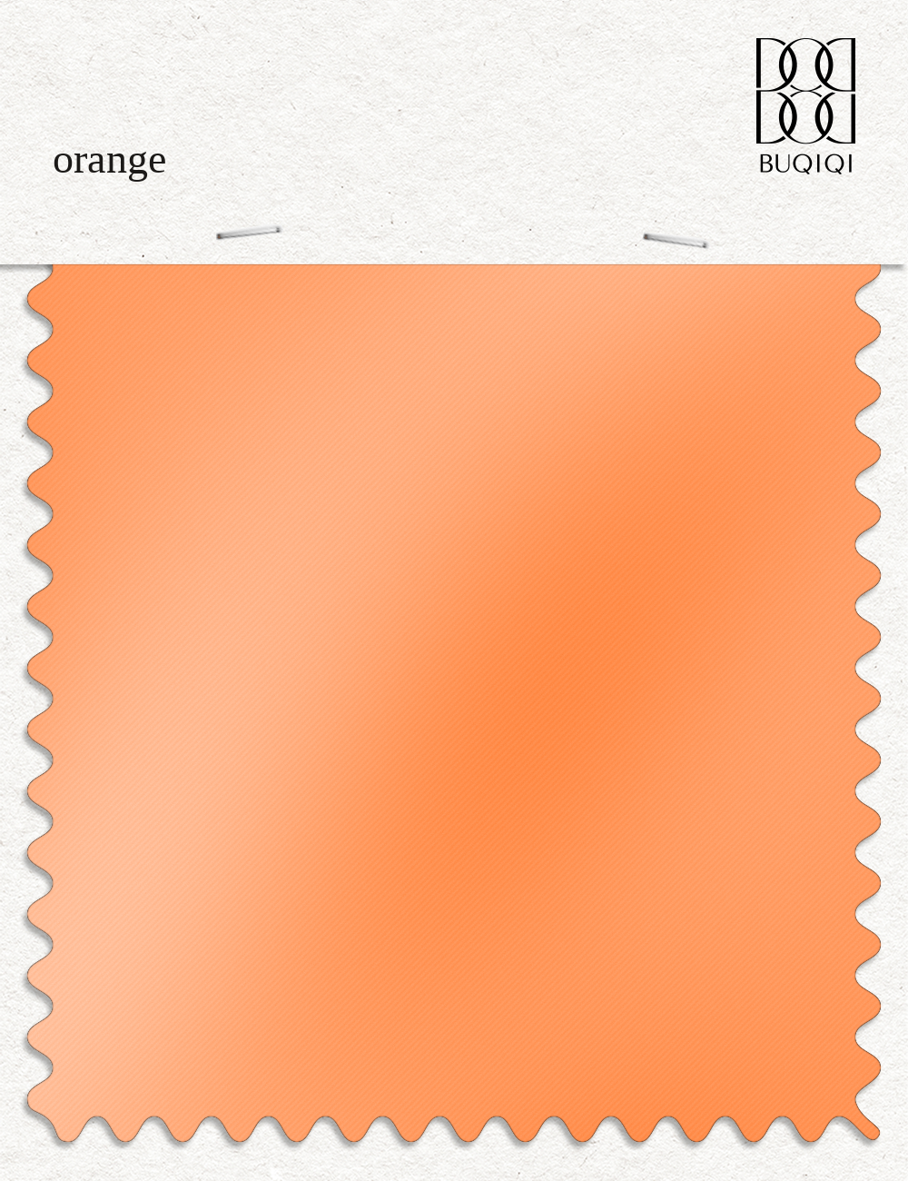 BUQIQI  Fabric Color Swatches - orange