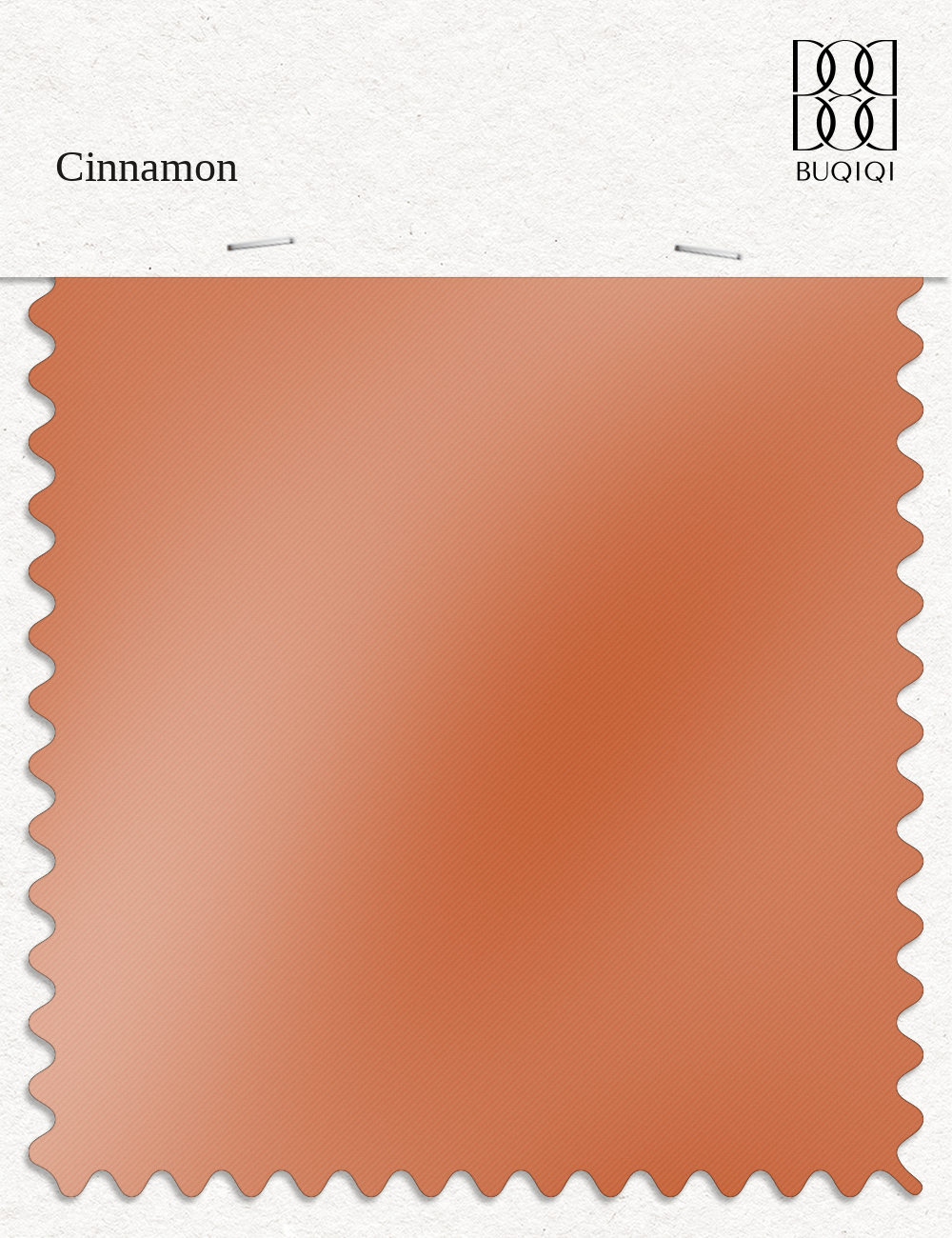 BUQIQI  Fabric Color Swatches -Cinnamon