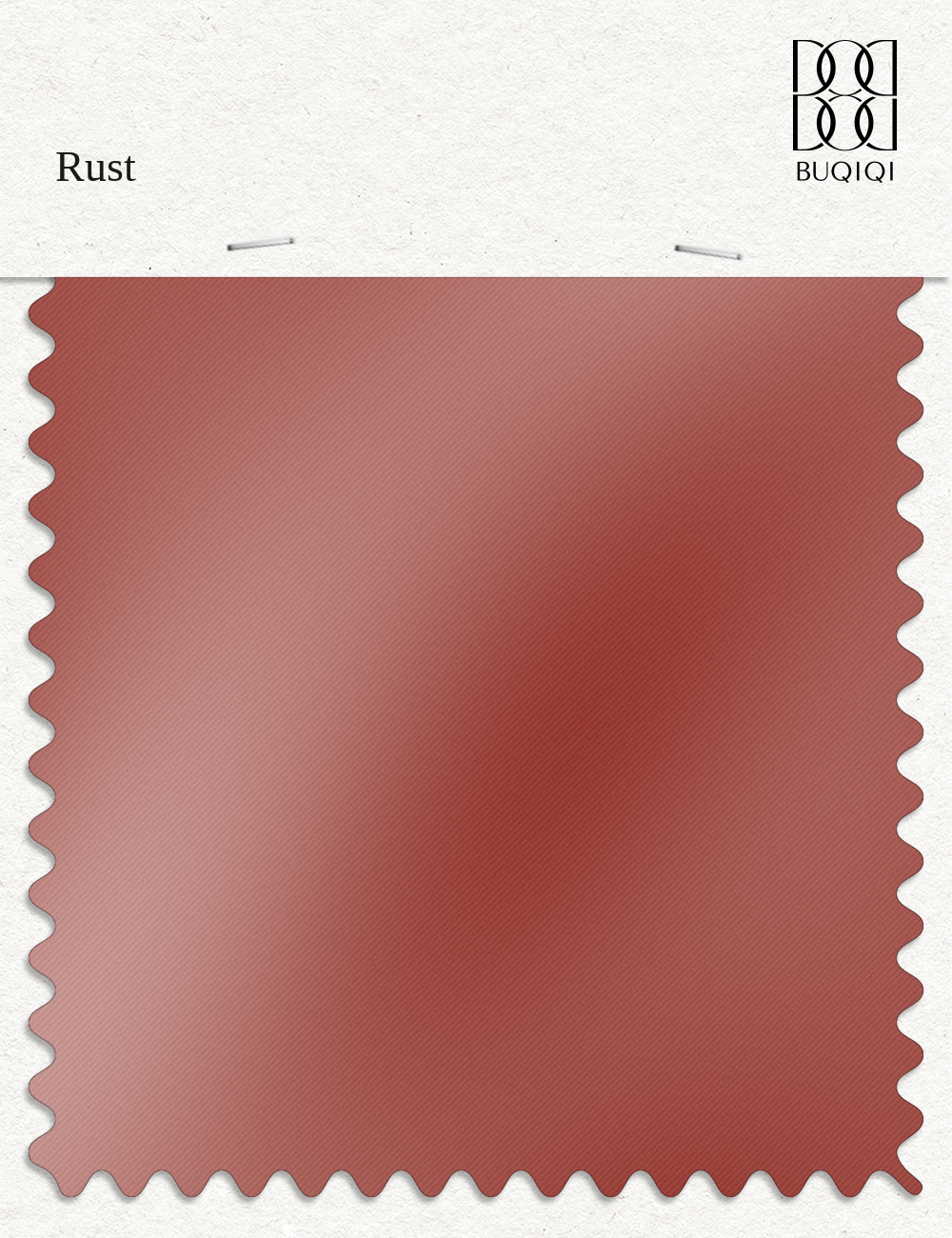BUQIQI  Fabric Color Swatches -Rust