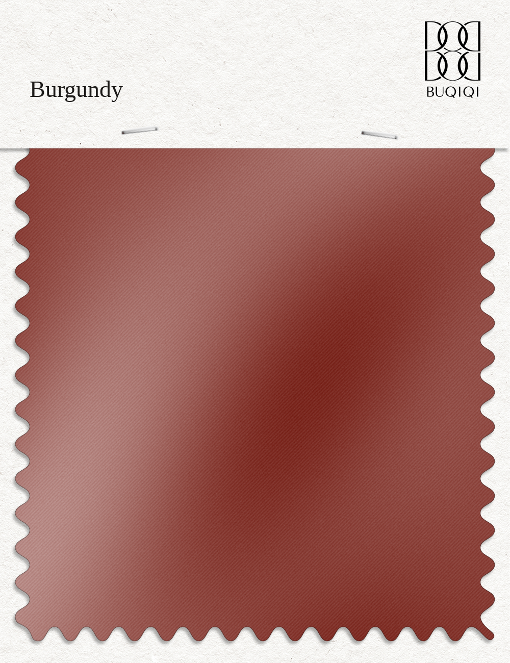 BUQIQI  Fabric Color Swatches -Burgundy