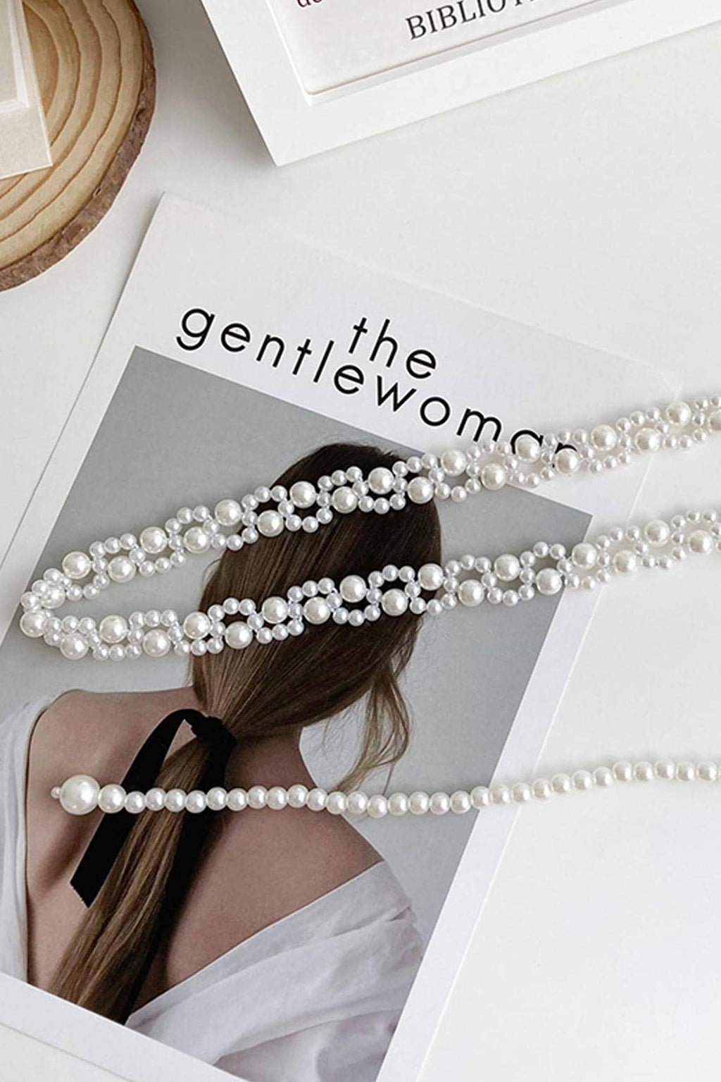 White Multi-Layer Pearl Waist Chain Adjustable Pearl Belt Bridal Formal Dress Accessory
