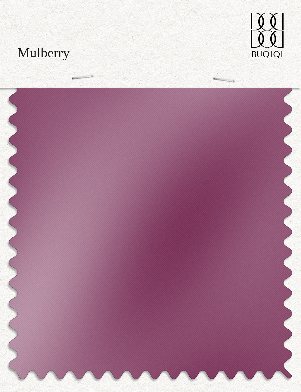 BUQIQI  Fabric Color Swatches -Mulberry