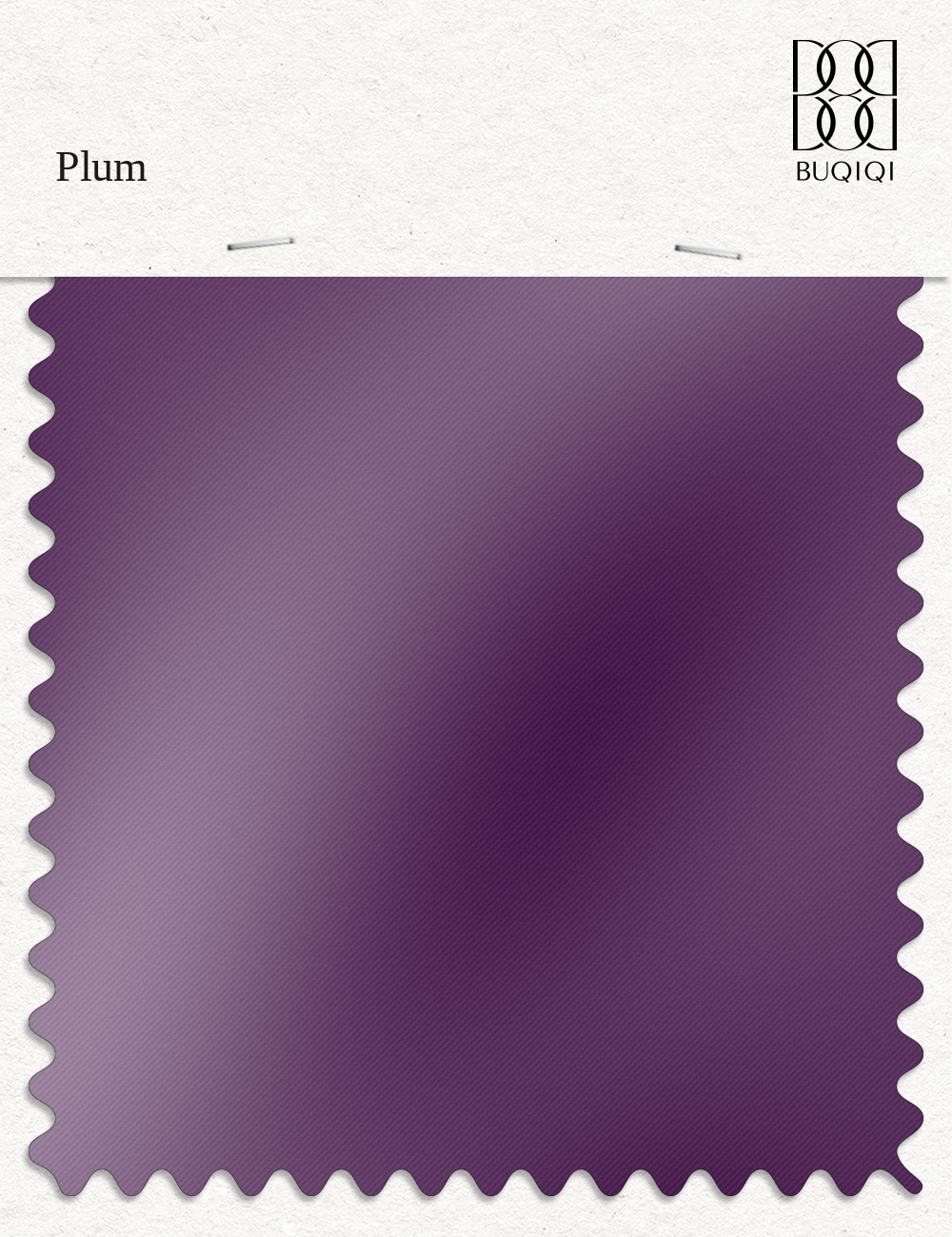 BUQIQI  Fabric Color Swatches -Plum