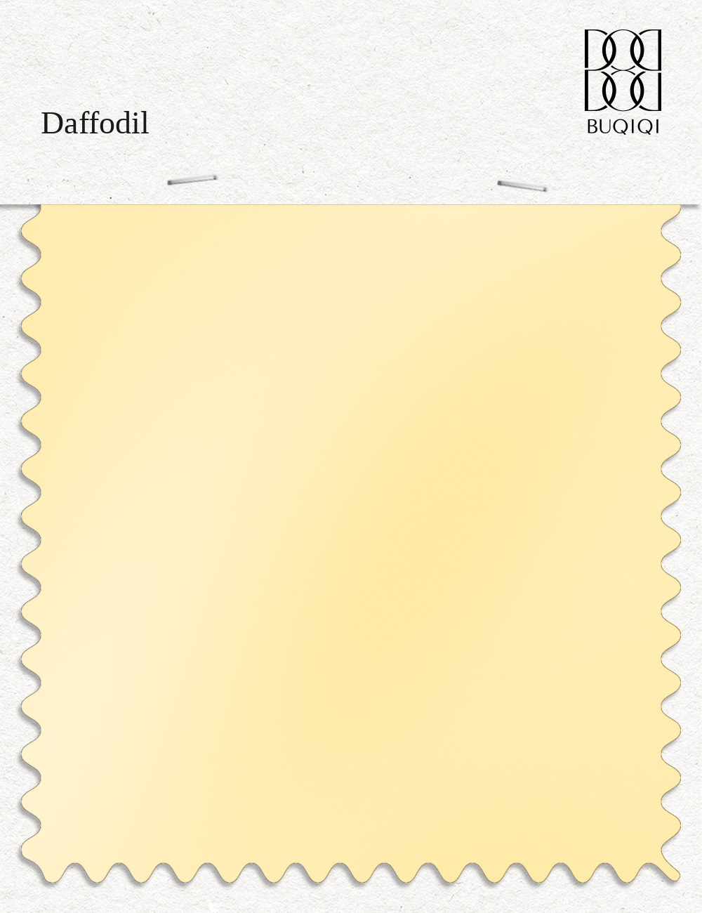 BUQIQI  Fabric Color Swatches -Daffodil