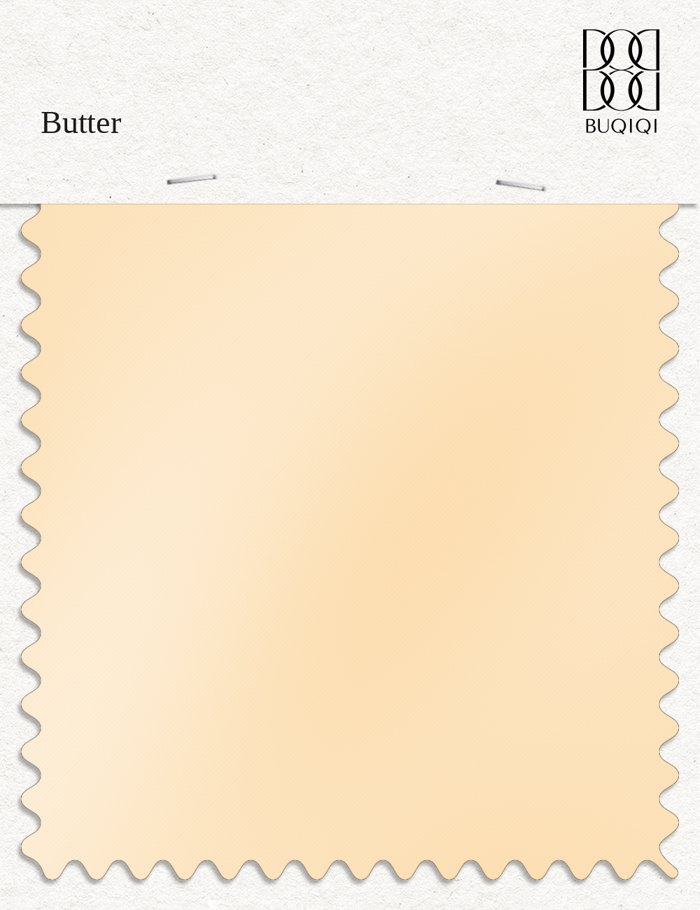 BUQIQI  Fabric Color Swatches -Butter