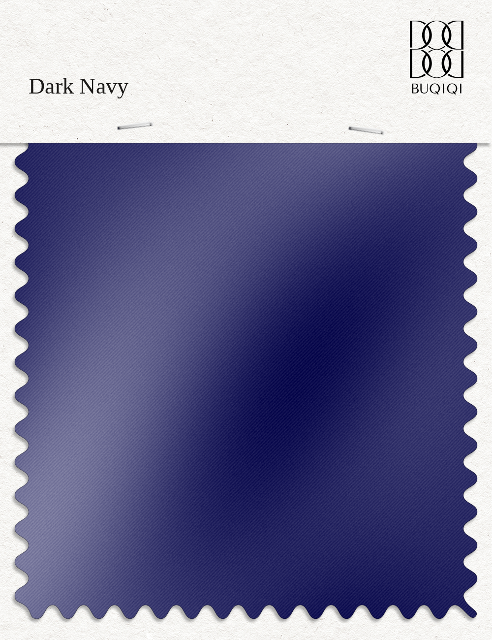 BUQIQI  Fabric Color Swatches -Dark Navy