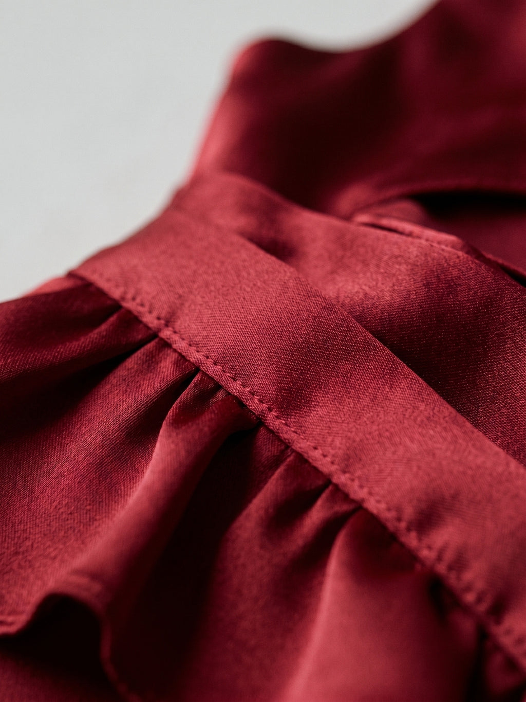 Burgundy Satin A-Line Sweetheart Back Zip Short Homecoming Dress with Pleating