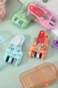 Mini Transparent Plastic Portable Sewing Kit Box