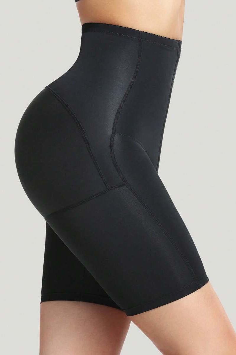 High Waist Hook Front Butt Lifting Shaping Shorts