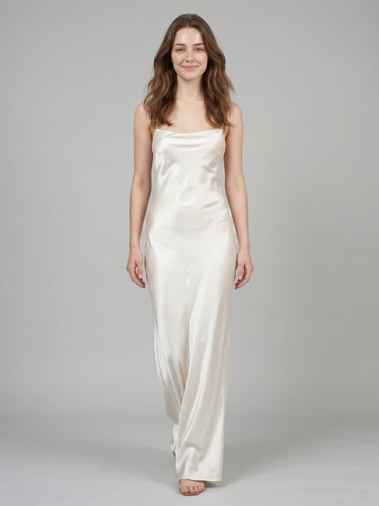 jenny yoo bridesmaid dresses price Ivory Satin Sheath Bridesmaid Dress