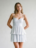 Mist Satin A-Line Sweetheart Backless Mini Homecoming Dress with Beading