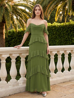 BUQIQI  Fabric Color Swatches -Olive Green