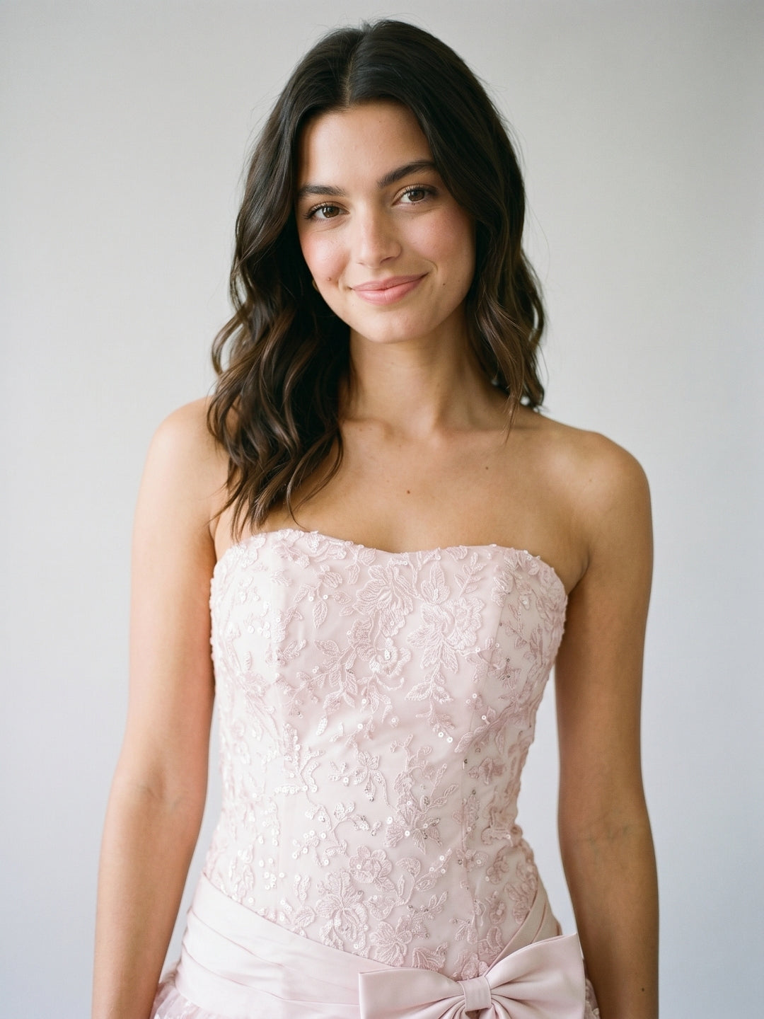 Petal Satin A-Line Straight Neck Back Zip Short Homecoming Dress with Cascading Ruffles