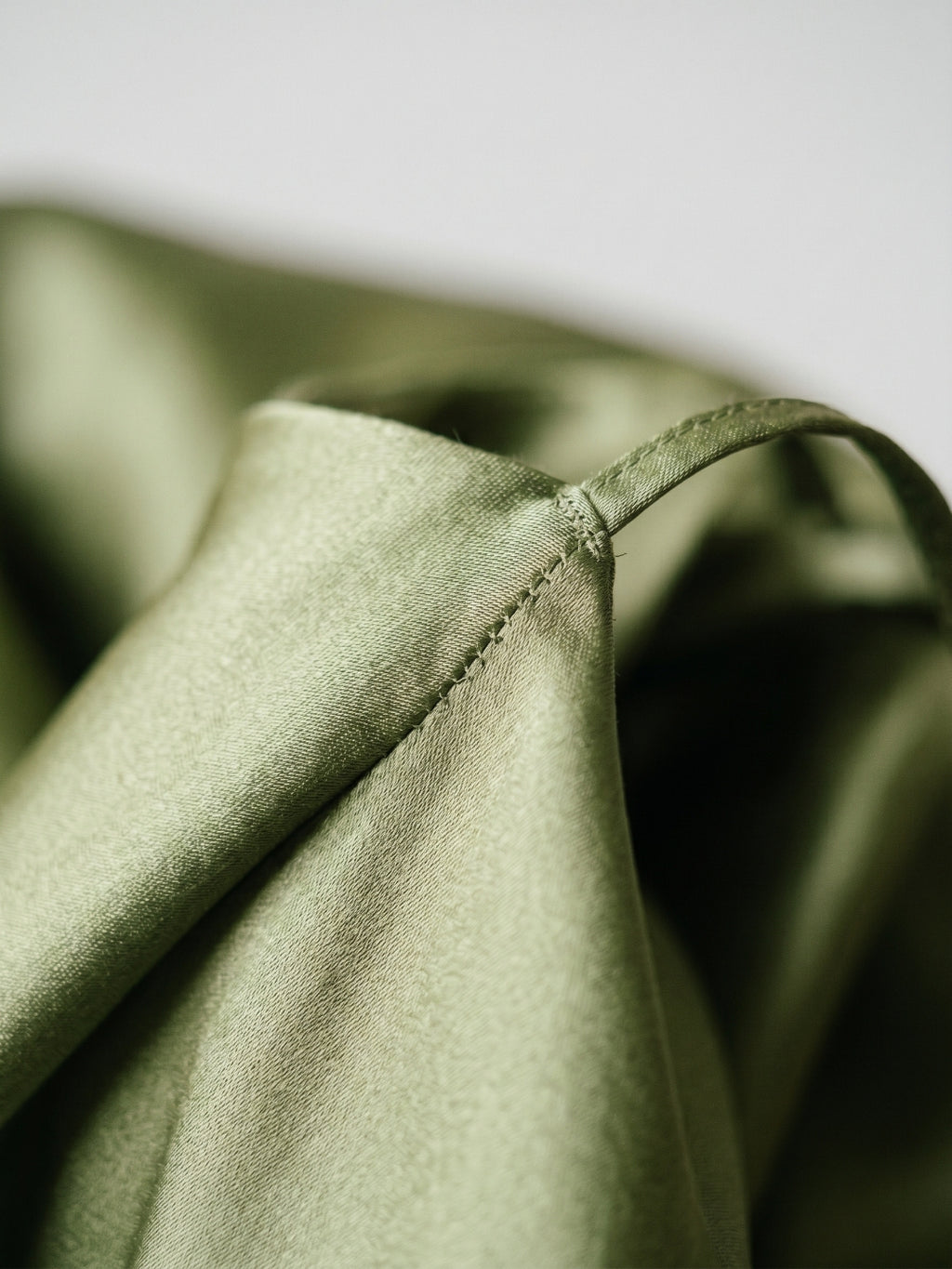 Sage Green Satin A-Line Cowl Neck Back Zip Short Homecoming Dress with Pleating
