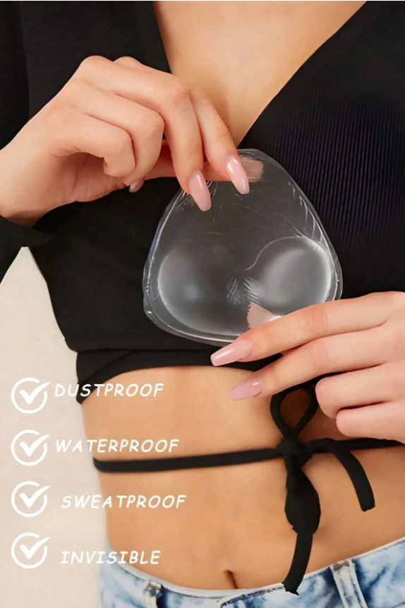 Waterproof Invisible Silicone Bra Inserts Pads 6 Pieces Set