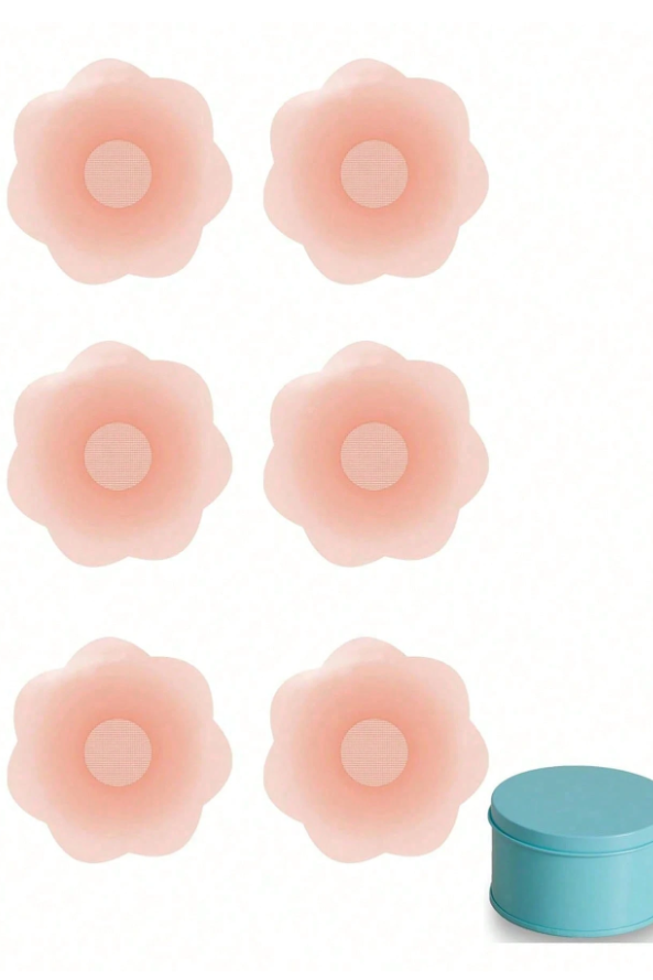 Reusable Invisible Silicone Nipple Covers with Storage Box