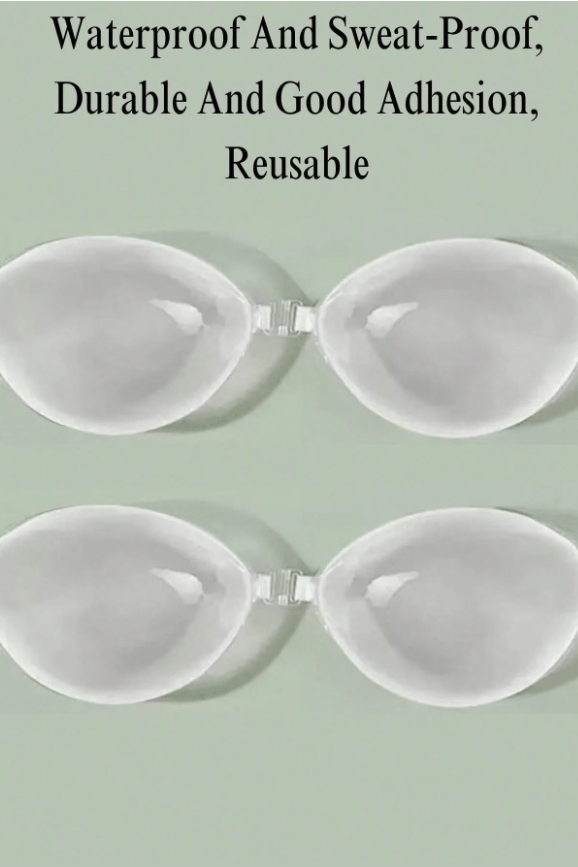 Transparent Front Clip Adhesive Silicone Bra