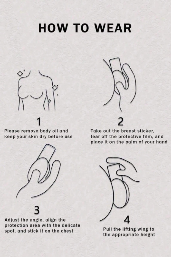 Cuttable Disposable Lifting Nipple Tape Pasties