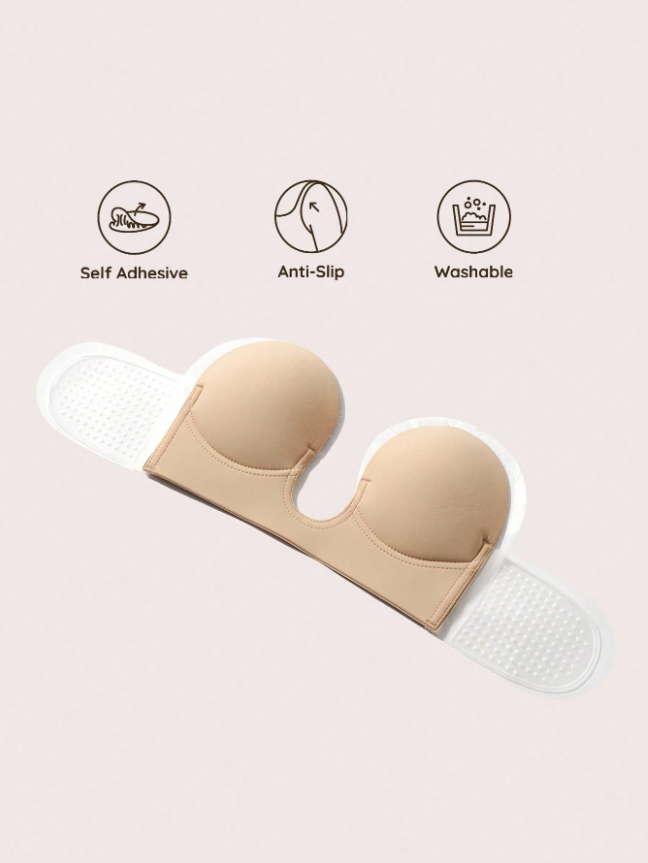 U-Shaped Deep V Reusable Self Adhesive Invisible Bra