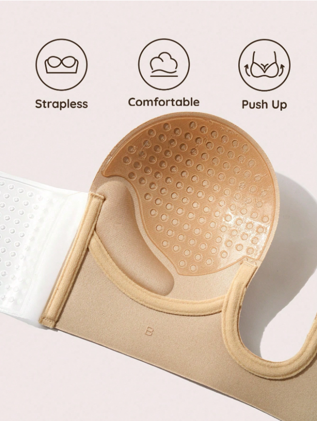 U-Shaped Deep V Reusable Self Adhesive Invisible Bra