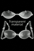 Transparent Front Clip Silicone Invisible Strapless Bra