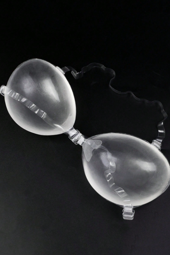 Transparent Front Clip Silicone Invisible Strapless Bra