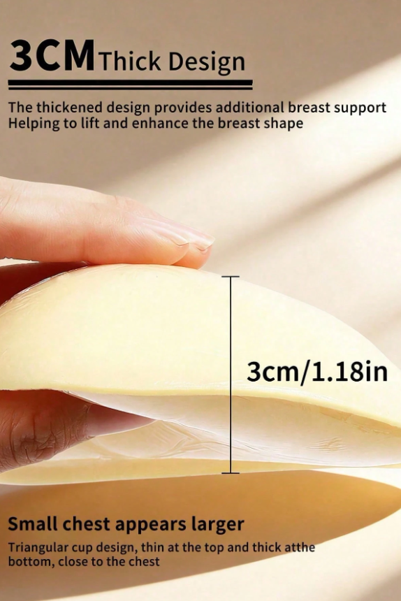 3CM Thick Double Sided Waterproof Sticky Bra Pads