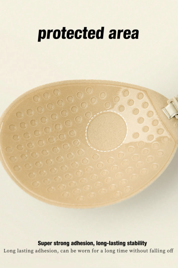 Round Cup Breathable Front Clip Reusable Adhesive Bra