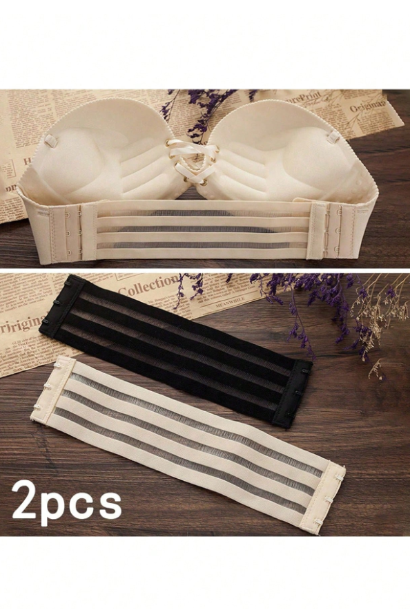 4 Stripe Hollow Elastic Bra Extender