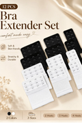 12Pcs Elastic Bra Extender Set 2/3/4 Hooks Available