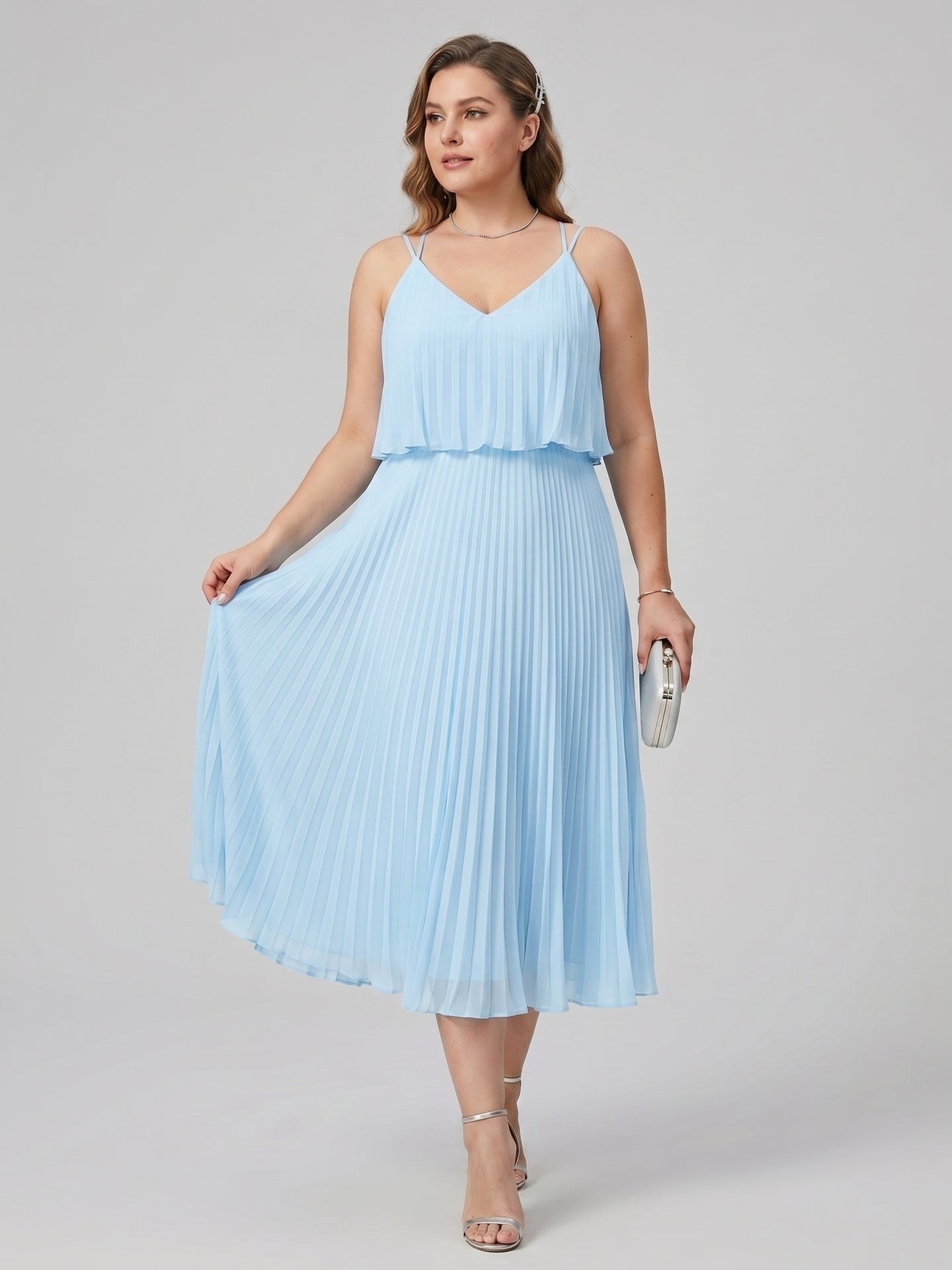 Coquette Chiffon A-Line Bridesmaid Dress | BUQIQI  BuQiQi Dress