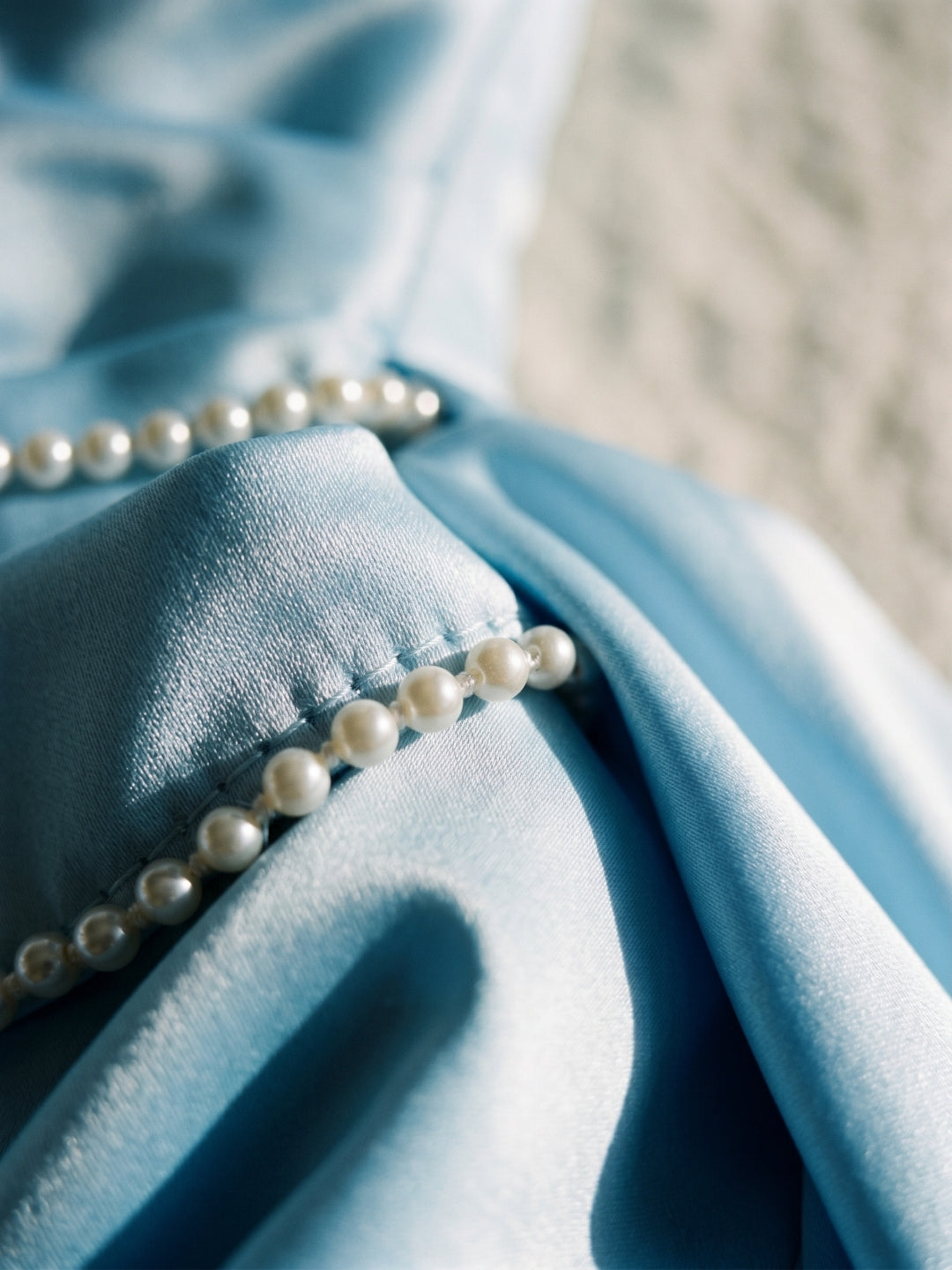 Sky Blue Satin Column Straight Neck Lace-Up Back Short Homecoming Dress with Pleating