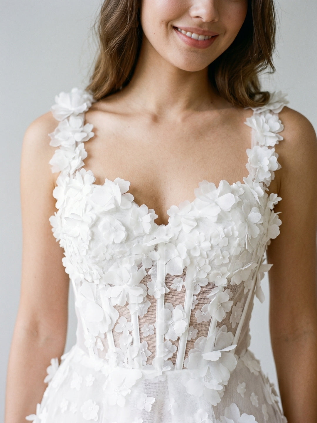 White Lace A-Line Sweetheart Criss-Cross Straps Mini Homecoming Dress with 3D Flowers