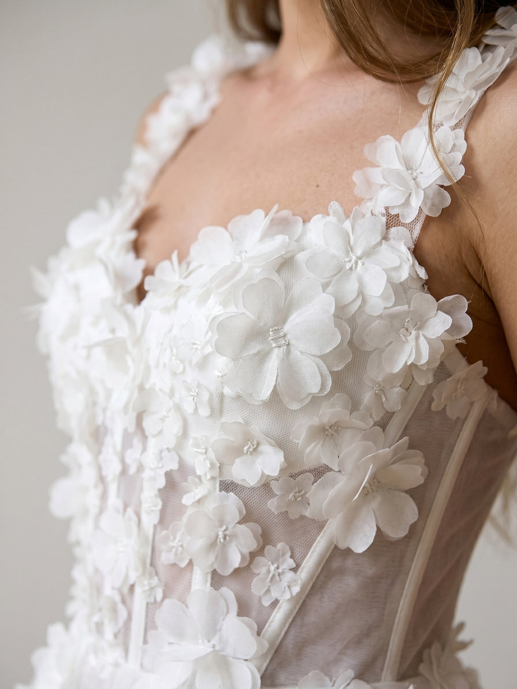 White Lace A-Line Sweetheart Criss-Cross Straps Mini Homecoming Dress with 3D Flowers