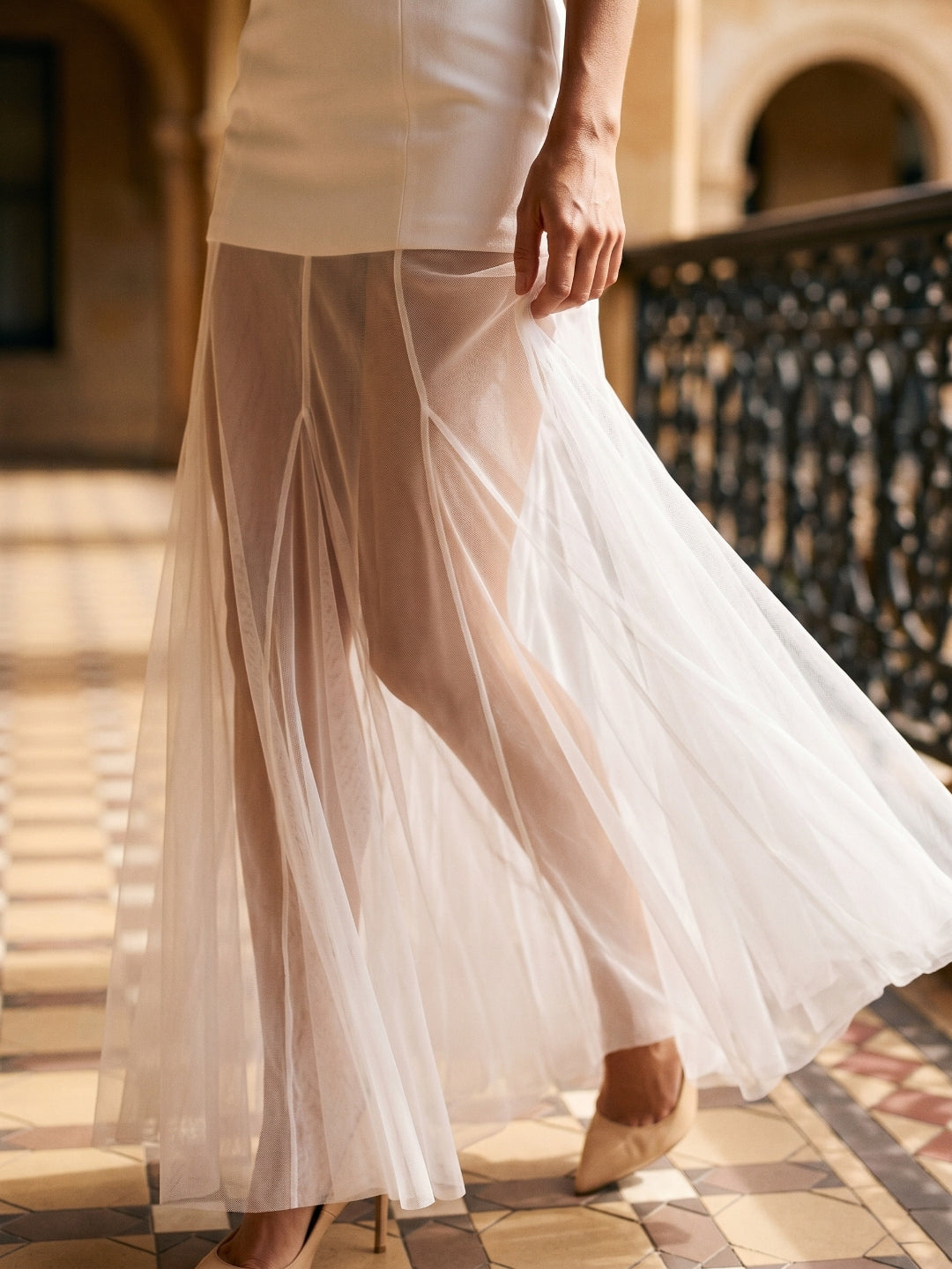 White Matte Satin Sheath Straight Neck Back Zip Floor-Length Evening Dress