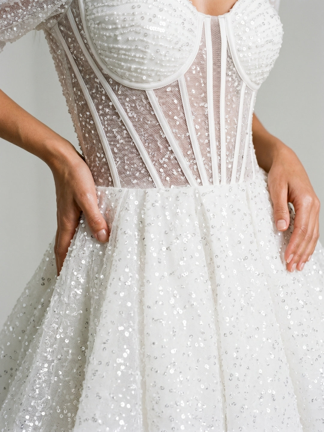 White Sequin A-Line Sweetheart Criss-Cross Straps Short Homecoming Dress