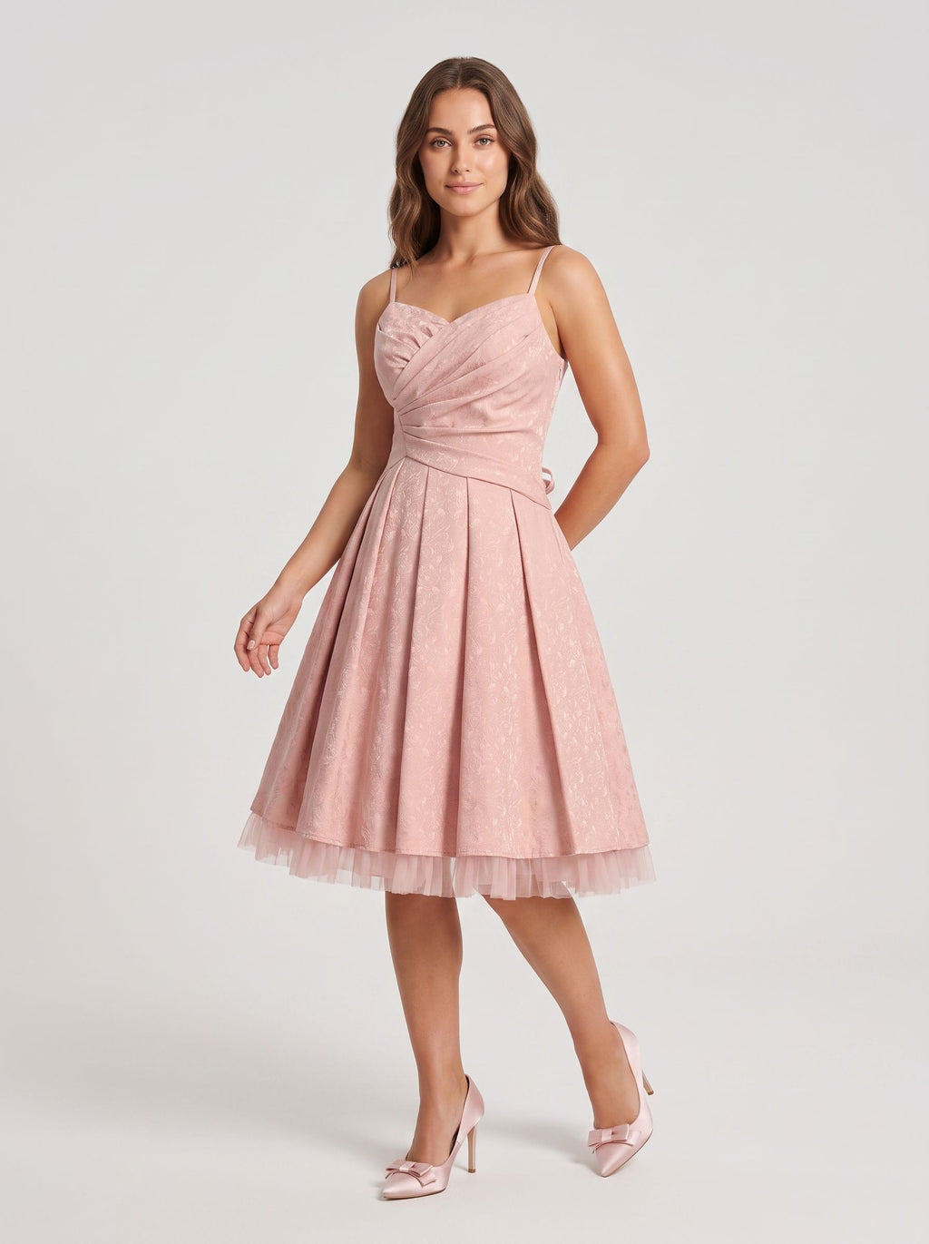 Petal Satin A-Line Sweetheart Lace-up Short Dress with Floral Print